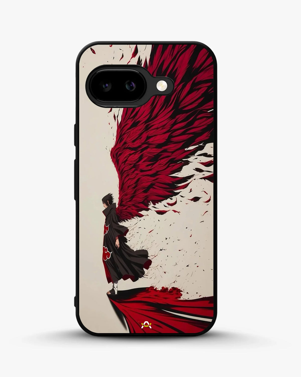 Anime Hero Phone Case - Bold Red & Black Character Print for iPhone, Samsung, Pixel, OnePlus & Vivo