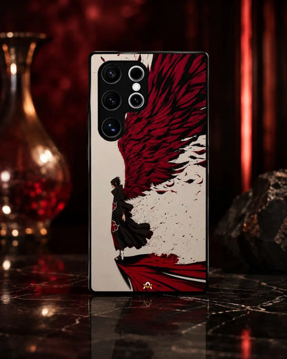 Anime Hero Phone Case - Bold Red & Black Character Print for iPhone, Samsung, Pixel, OnePlus & Vivo