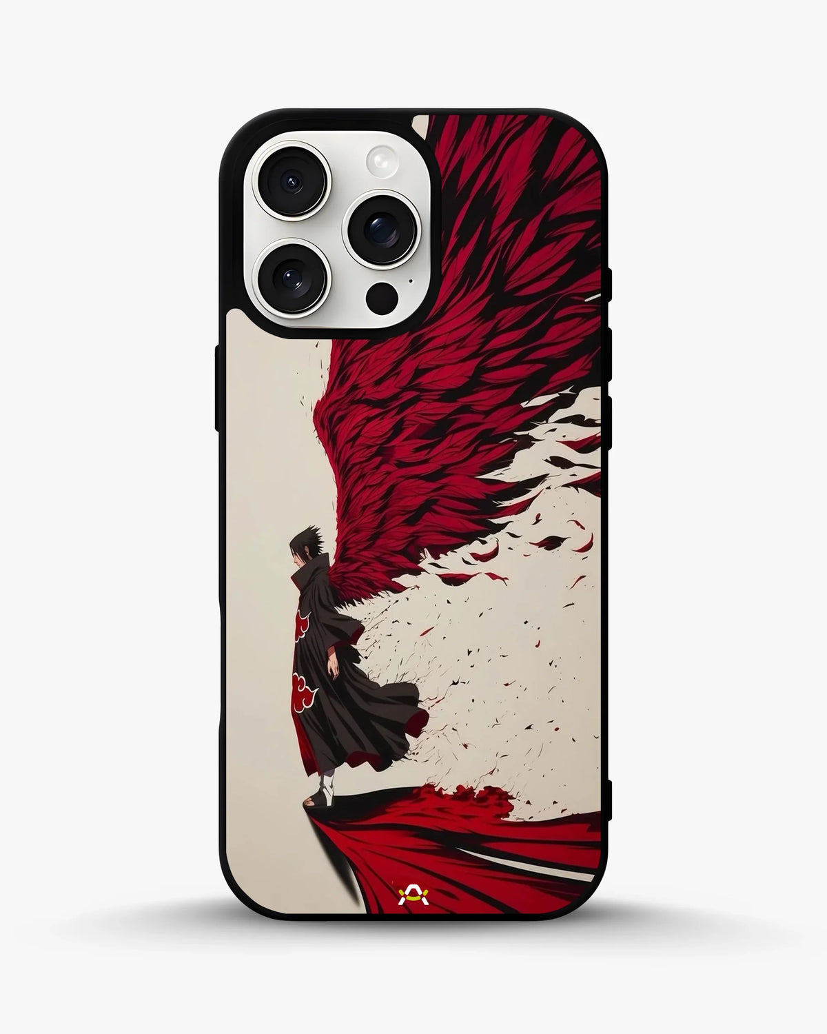 Anime Hero Phone Case - Bold Red & Black Character Print for iPhone, Samsung, Pixel, OnePlus & Vivo
