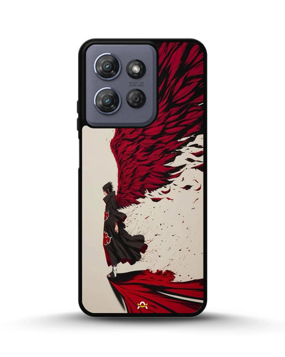 Anime Hero Phone Case - Bold Red & Black Character Print for iPhone, Samsung, Pixel, OnePlus & Vivo