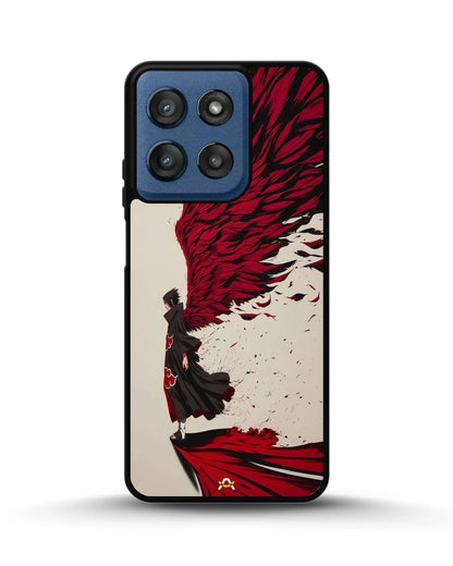 Anime Hero Phone Case - Bold Red & Black Character Print for iPhone, Samsung, Pixel, OnePlus & Vivo