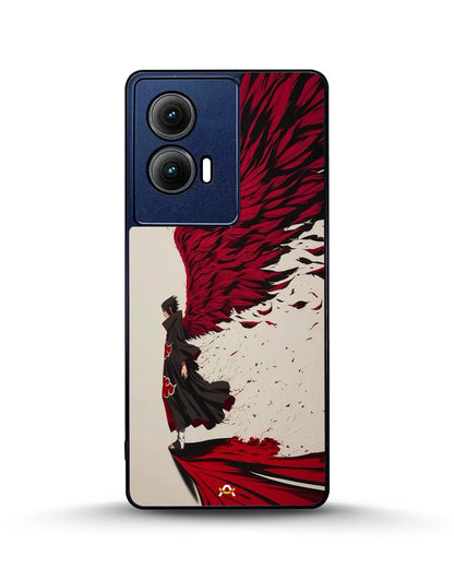 Anime Hero Phone Case - Bold Red & Black Character Print for iPhone, Samsung, Pixel, OnePlus & Vivo