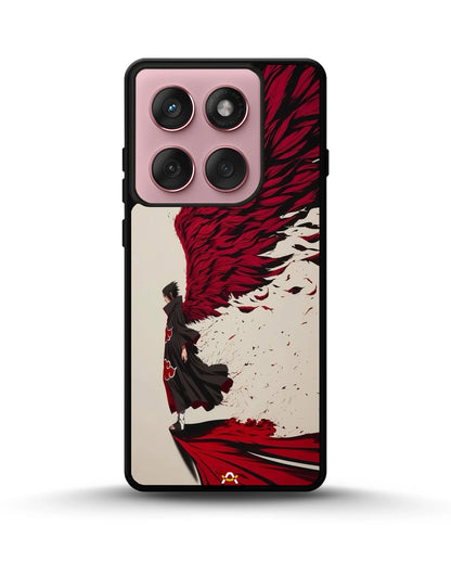 Anime Hero Phone Case - Bold Red & Black Character Print for iPhone, Samsung, Pixel, OnePlus & Vivo