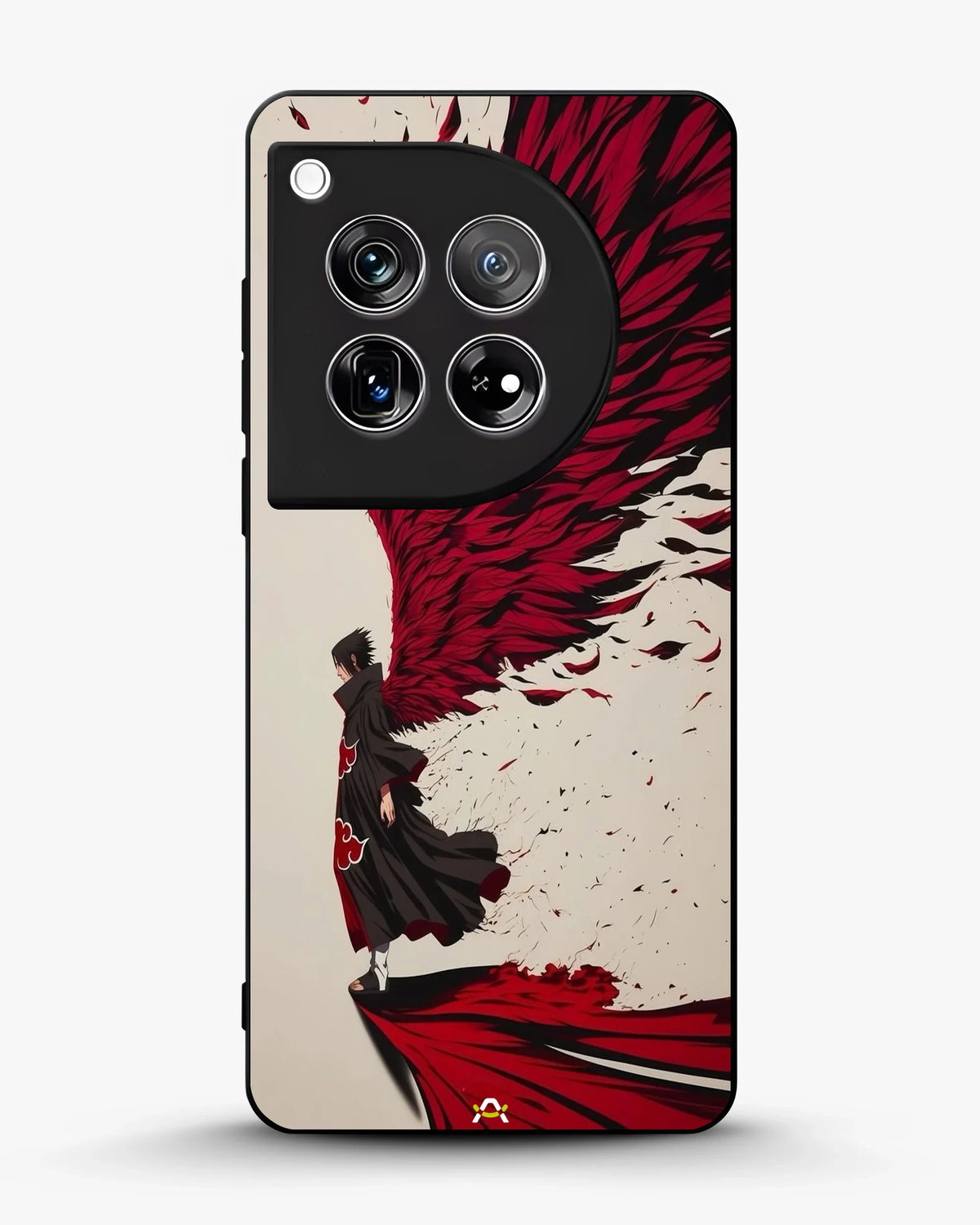 Anime Hero Phone Case - Bold Red & Black Character Print for iPhone, Samsung, Pixel, OnePlus & Vivo