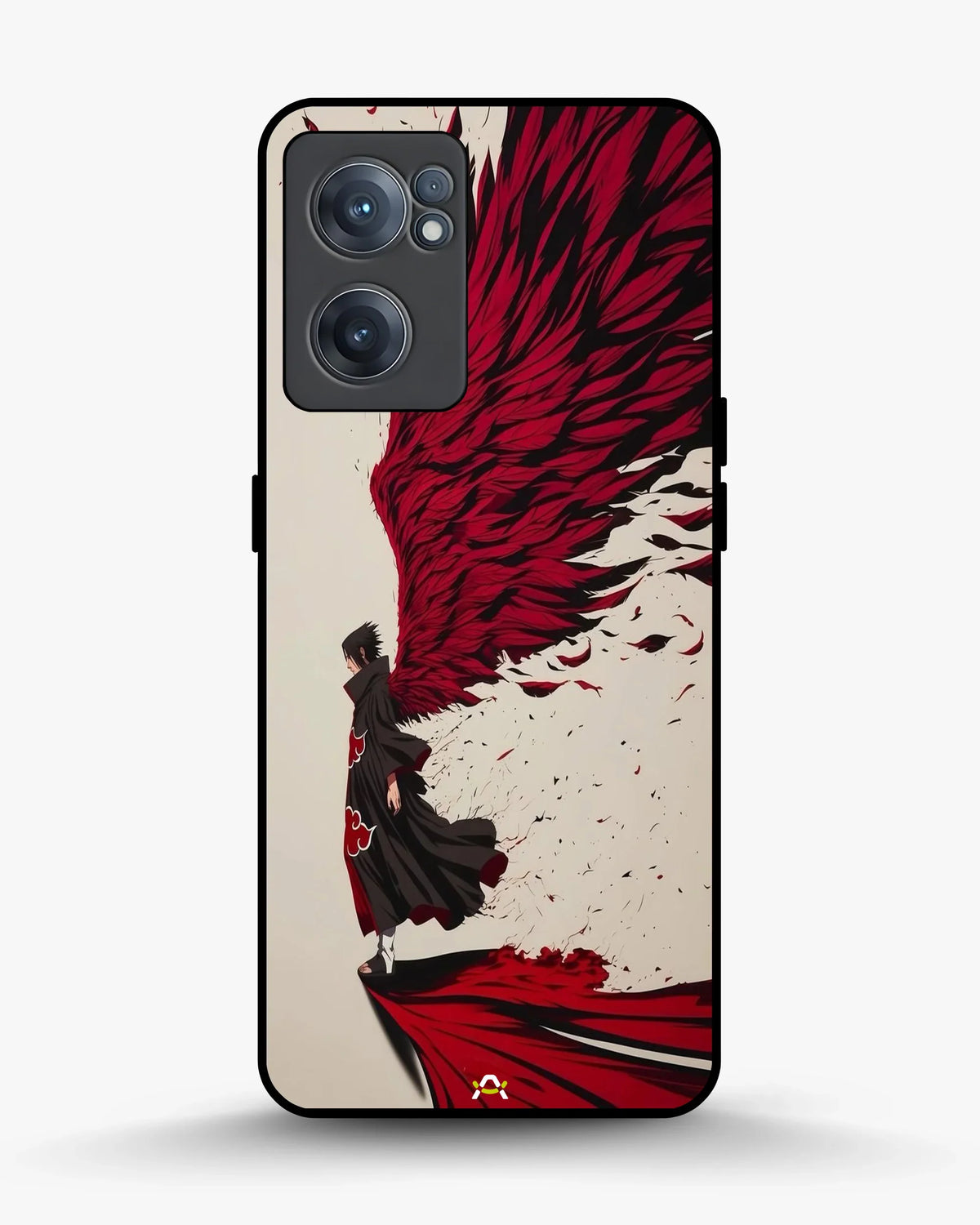 Anime Hero Phone Case - Bold Red & Black Character Print for iPhone, Samsung, Pixel, OnePlus & Vivo
