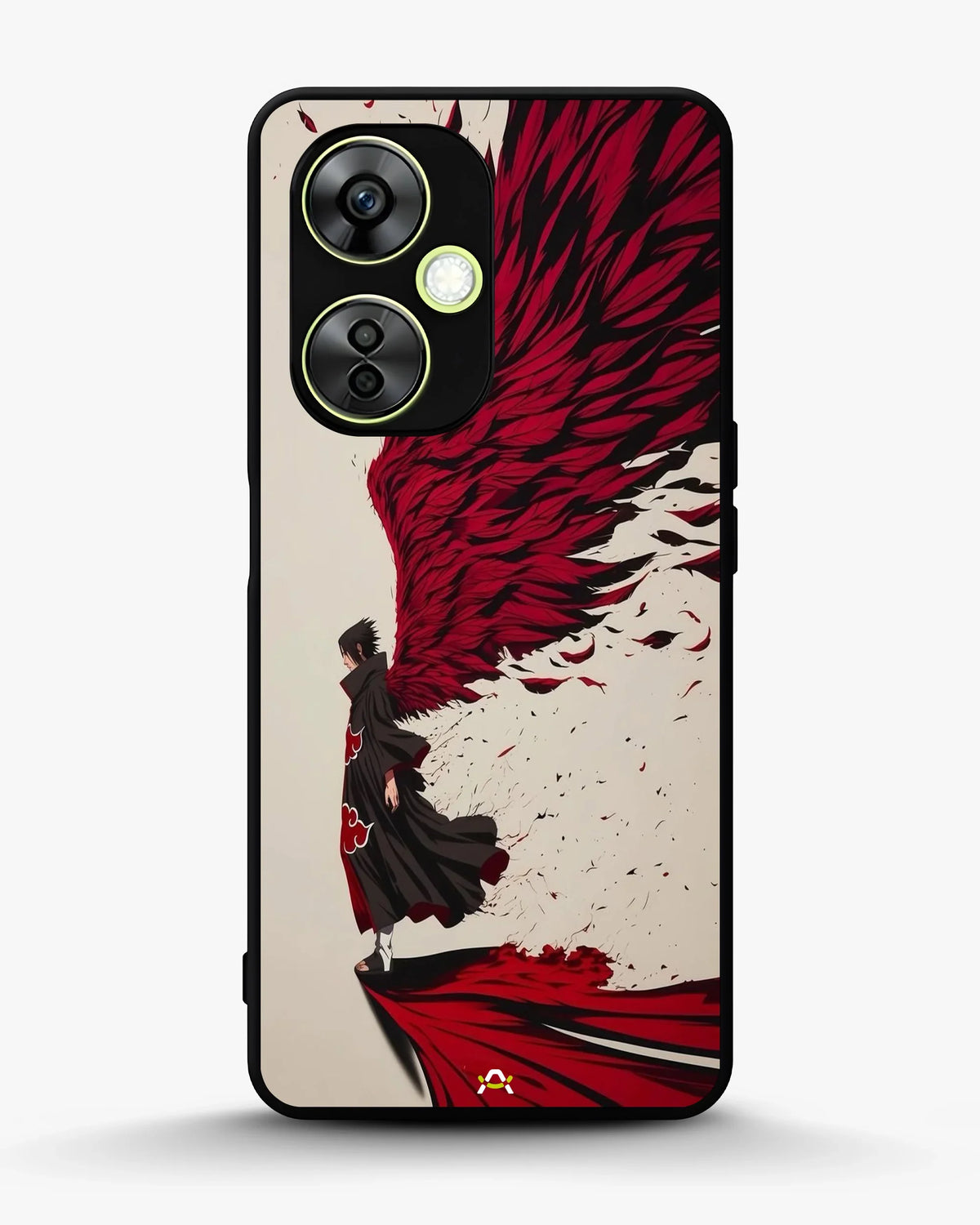 Anime Hero Phone Case - Bold Red & Black Character Print for iPhone, Samsung, Pixel, OnePlus & Vivo