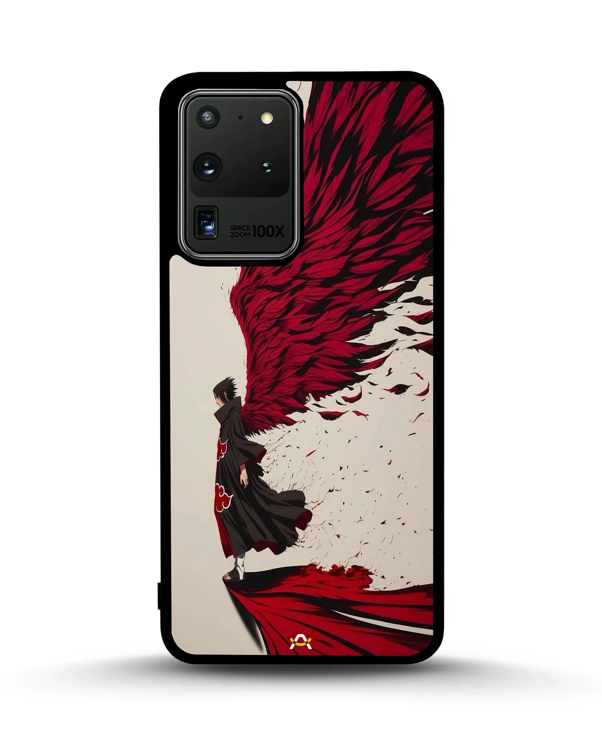 Anime Hero Phone Case - Bold Red & Black Character Print for iPhone, Samsung, Pixel, OnePlus & Vivo
