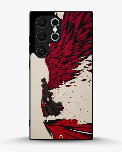 Anime Hero Phone Case - Bold Red & Black Character Print for iPhone, Samsung, Pixel, OnePlus & Vivo