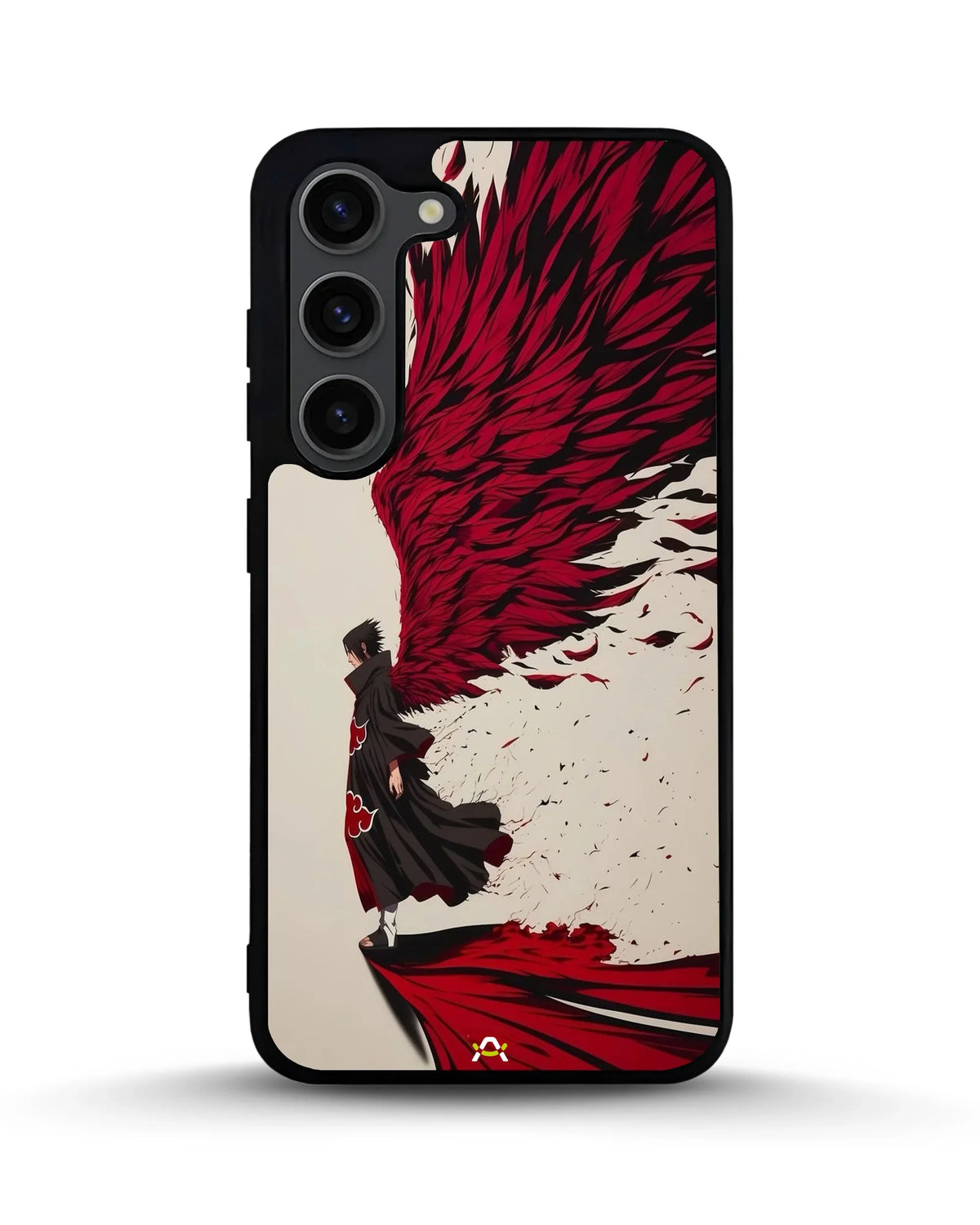 Anime Hero Phone Case - Bold Red & Black Character Print for iPhone, Samsung, Pixel, OnePlus & Vivo