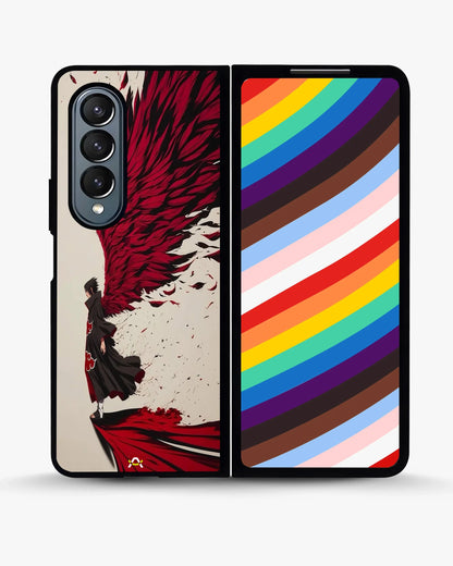 Anime Hero Phone Case - Bold Red & Black Character Print for iPhone, Samsung, Pixel, OnePlus & Vivo