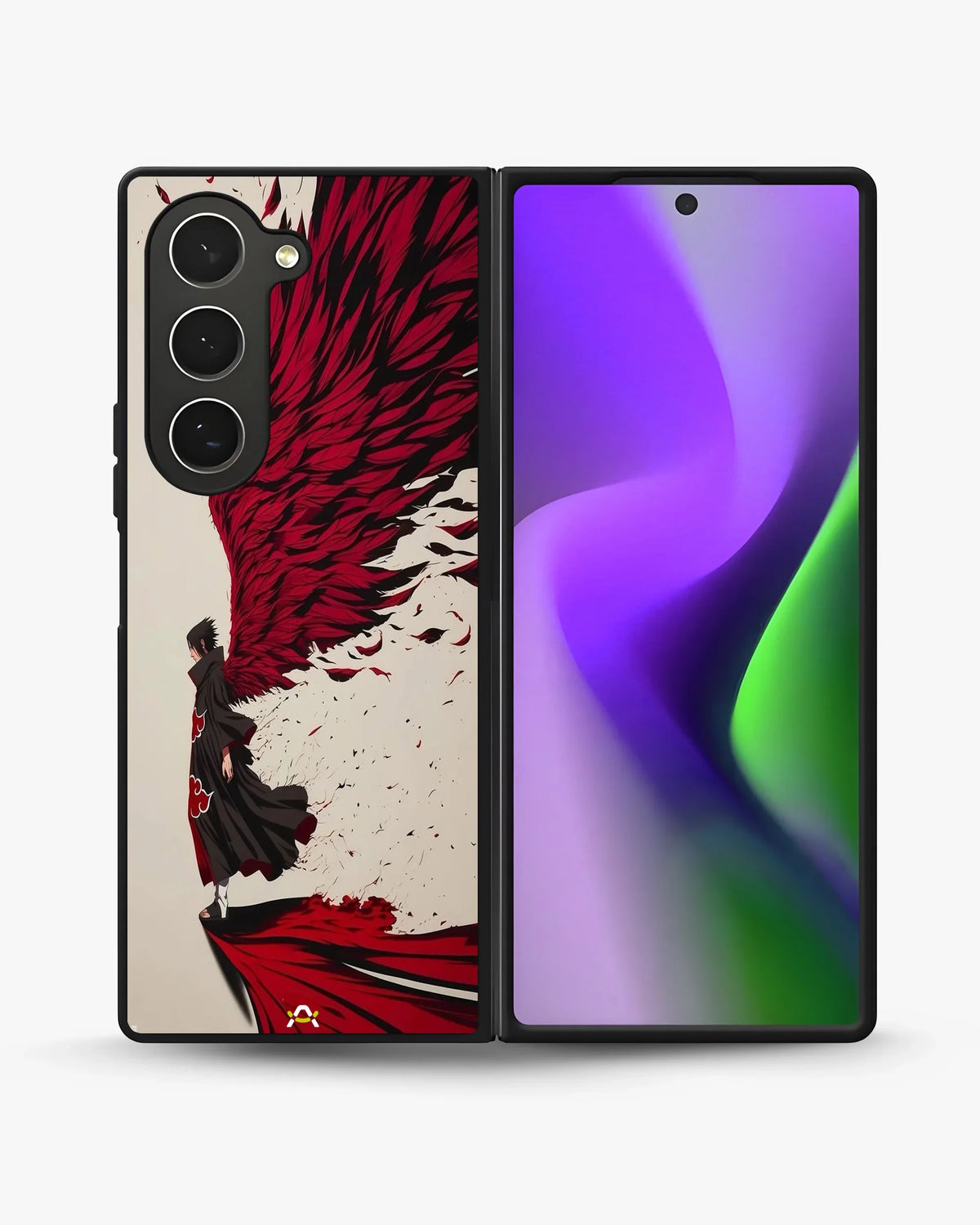 Anime Hero Phone Case - Bold Red & Black Character Print for iPhone, Samsung, Pixel, OnePlus & Vivo