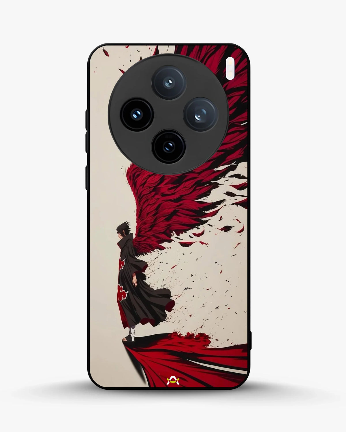 Anime Hero Phone Case - Bold Red & Black Character Print for iPhone, Samsung, Pixel, OnePlus & Vivo