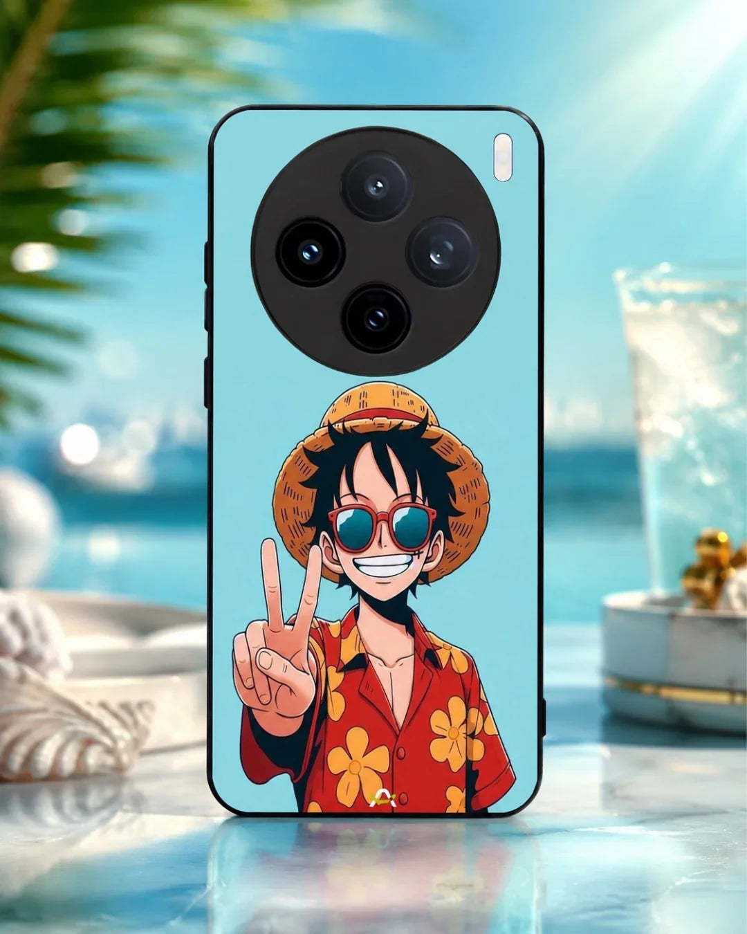 Anime Pirate Captain Phone Case - Red & Yellow Adventure Print for iPhone, Samsung, Pixel, OnePlus & Vivo