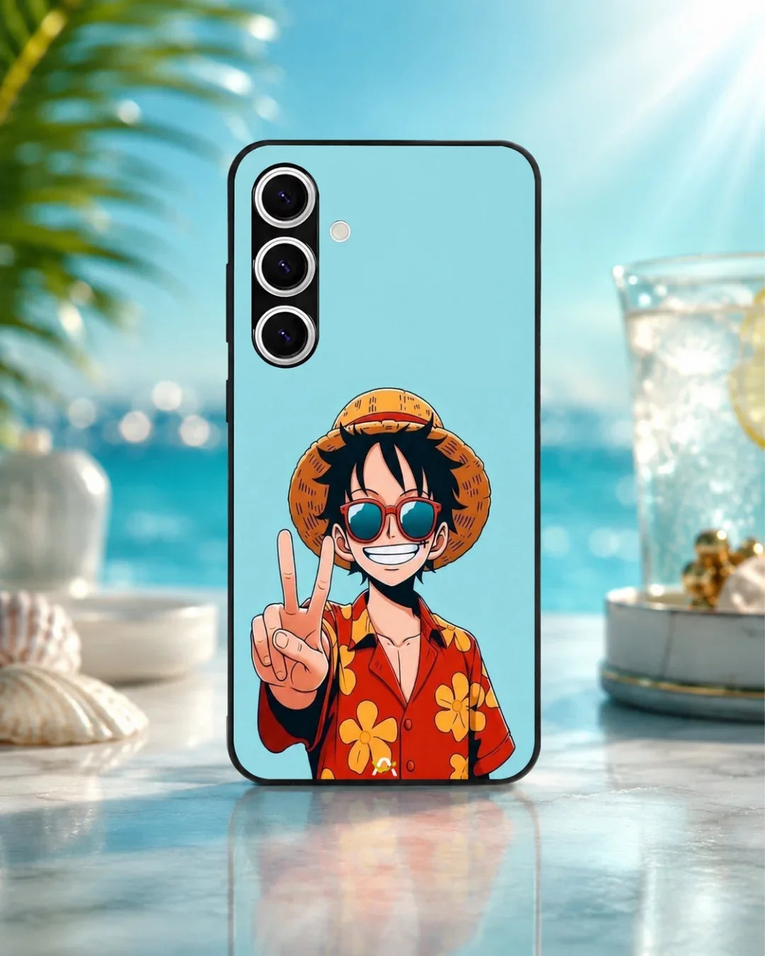 Anime Pirate Captain Phone Case - Red & Yellow Adventure Print for iPhone, Samsung, Pixel, OnePlus & Vivo