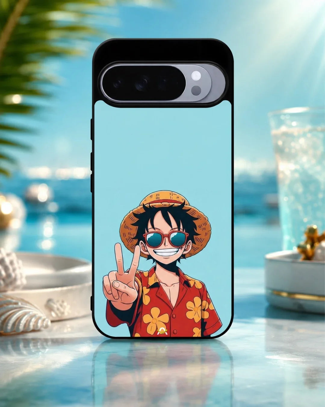 Anime Pirate Captain Phone Case - Red & Yellow Adventure Print for iPhone, Samsung, Pixel, OnePlus & Vivo