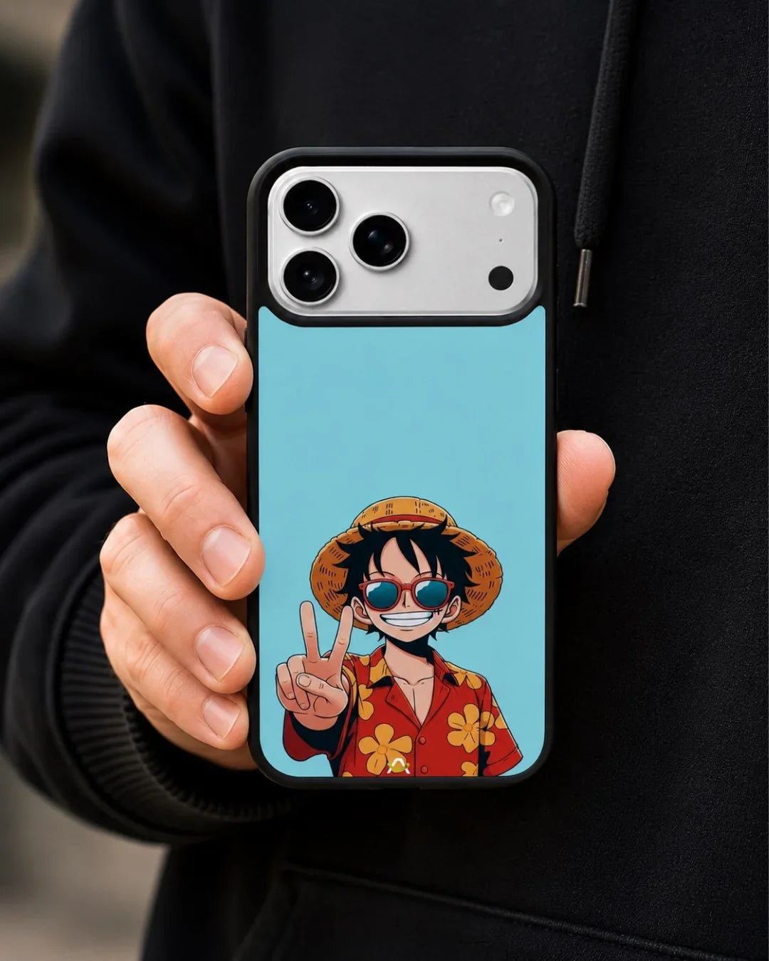 Anime Pirate Captain Phone Case - Red & Yellow Adventure Print for iPhone, Samsung, Pixel, OnePlus & Vivo