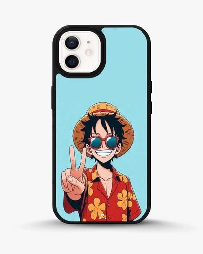 Anime Pirate Captain Phone Case - Red & Yellow Adventure Print for iPhone, Samsung, Pixel, OnePlus & Vivo