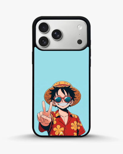 Anime Pirate Captain Phone Case - Red & Yellow Adventure Print for iPhone, Samsung, Pixel, OnePlus & Vivo