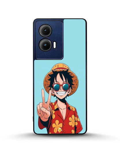 Anime Pirate Captain Phone Case - Red & Yellow Adventure Print for iPhone, Samsung, Pixel, OnePlus & Vivo