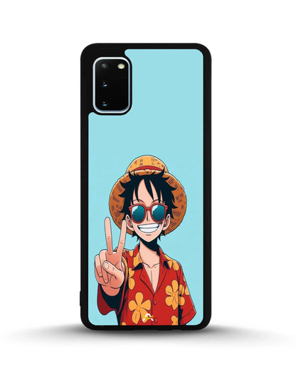 Anime Pirate Captain Phone Case - Red & Yellow Adventure Print for iPhone, Samsung, Pixel, OnePlus & Vivo