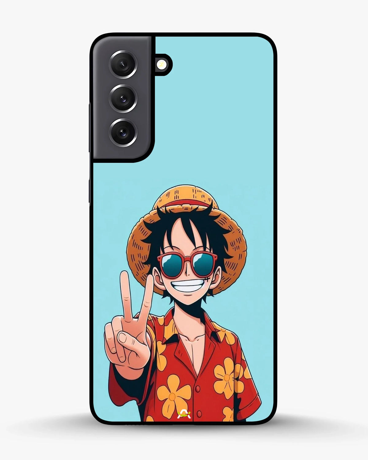 Anime Pirate Captain Phone Case - Red & Yellow Adventure Print for iPhone, Samsung, Pixel, OnePlus & Vivo