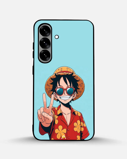 Anime Pirate Captain Phone Case - Red & Yellow Adventure Print for iPhone, Samsung, Pixel, OnePlus & Vivo