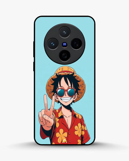 Anime Pirate Captain Phone Case - Red & Yellow Adventure Print for iPhone, Samsung, Pixel, OnePlus & Vivo