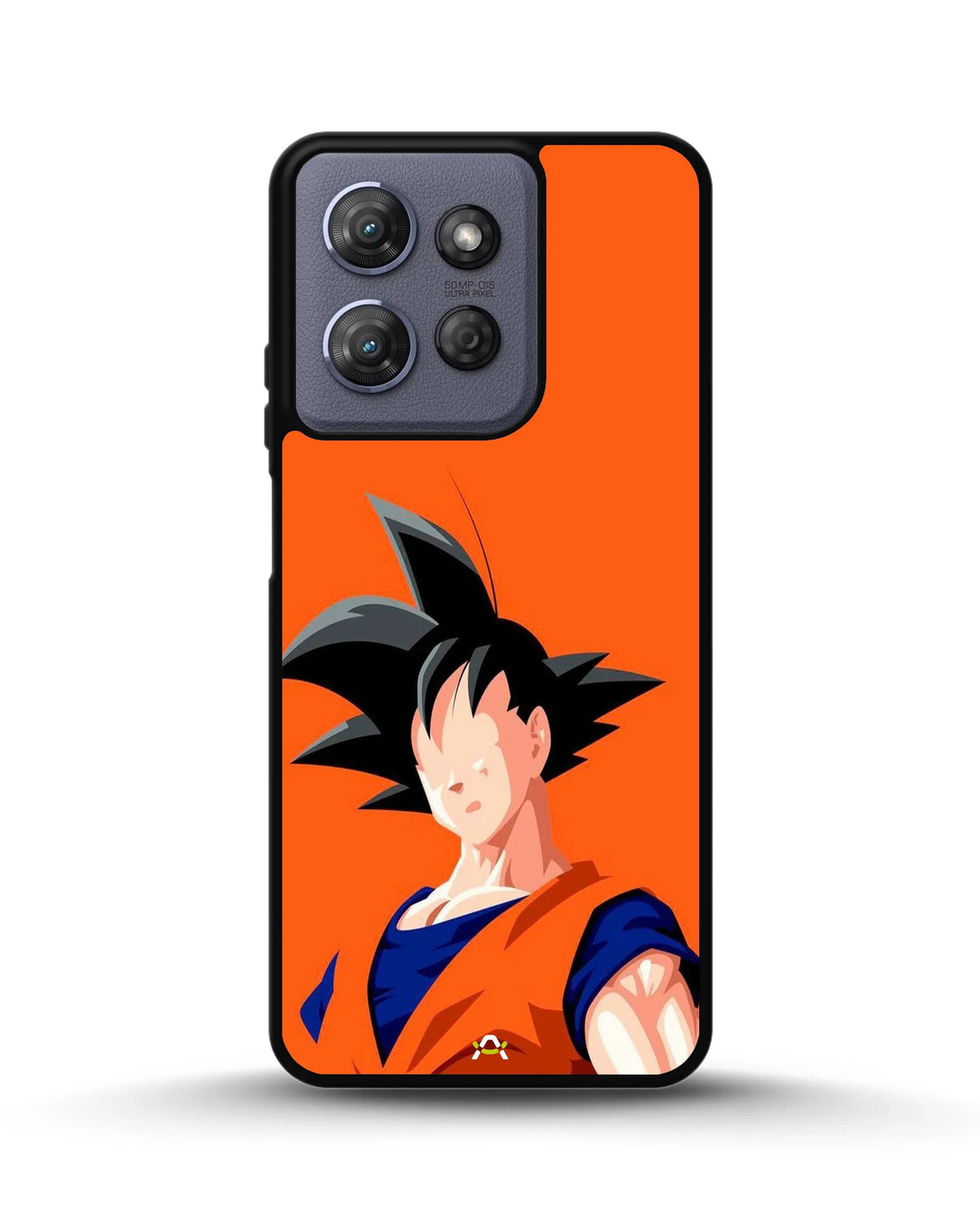 Anime Super Warrior Phone Case - Orange & Navy Fighter Print for iPhone, Samsung, Pixel, OnePlus & Vivo