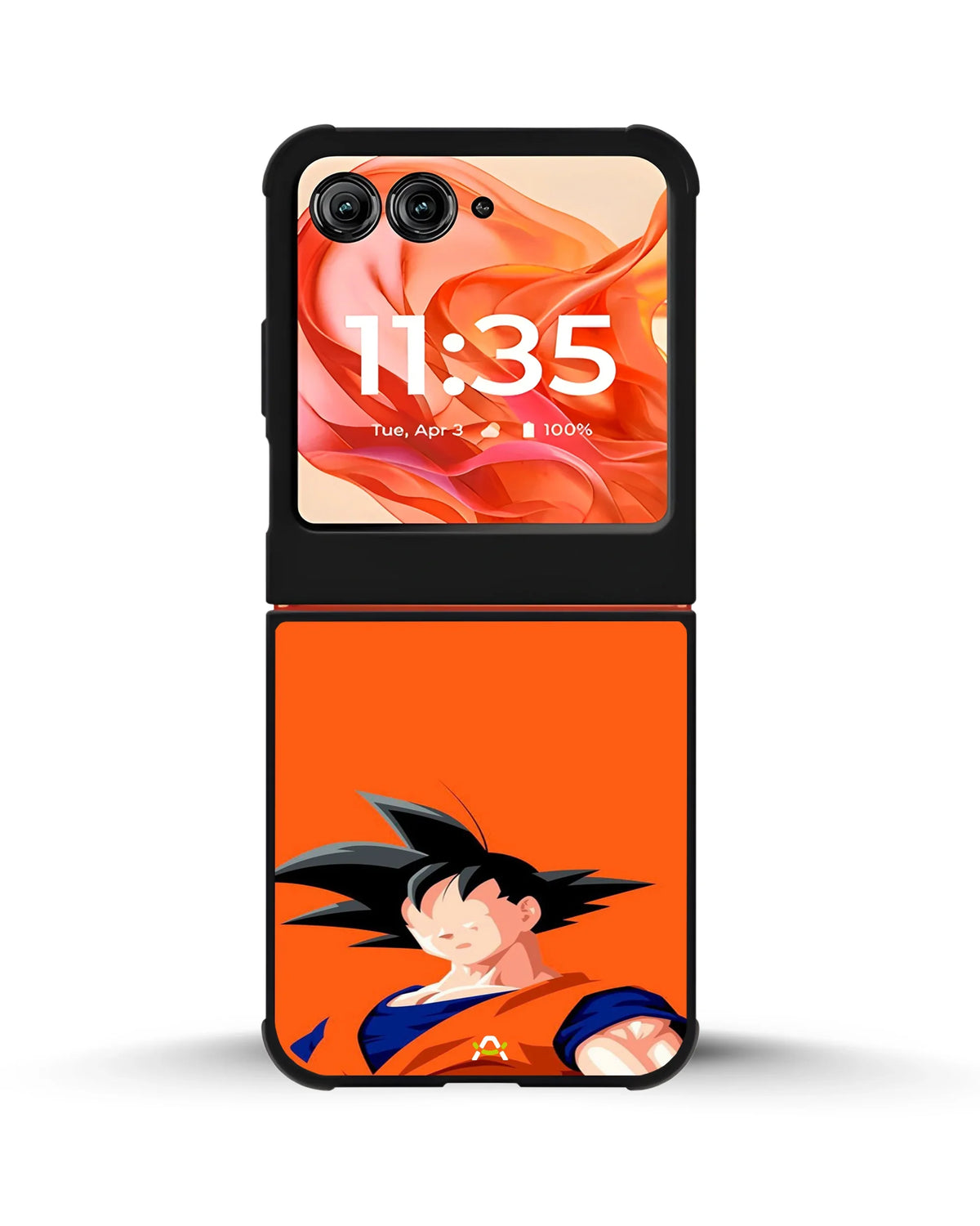 Anime Super Warrior Phone Case - Orange & Navy Fighter Print for iPhone, Samsung, Pixel, OnePlus & Vivo