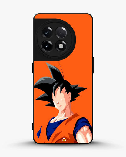 Anime Super Warrior Phone Case - Orange & Navy Fighter Print for iPhone, Samsung, Pixel, OnePlus & Vivo