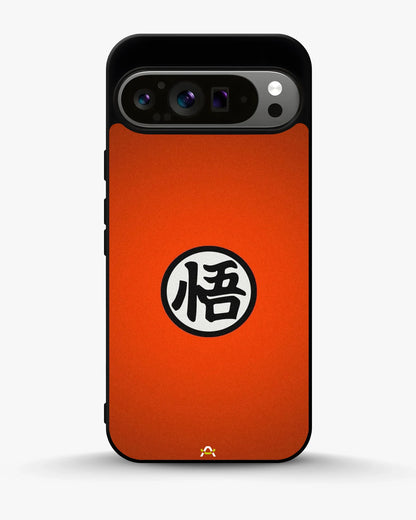 Anime Warrior Awakening Kanji Case - Glossy Orange Printed Cover for iPhone, Samsung, Pixel, OnePlus & Vivo
