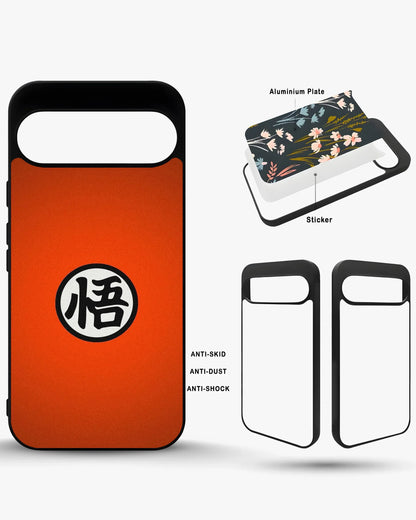 Anime Warrior Awakening Kanji Case - Glossy Orange Printed Cover for iPhone, Samsung, Pixel, OnePlus & Vivo