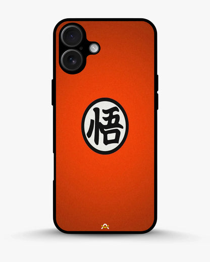 Anime Warrior Awakening Kanji Case - Glossy Orange Printed Cover for iPhone, Samsung, Pixel, OnePlus & Vivo