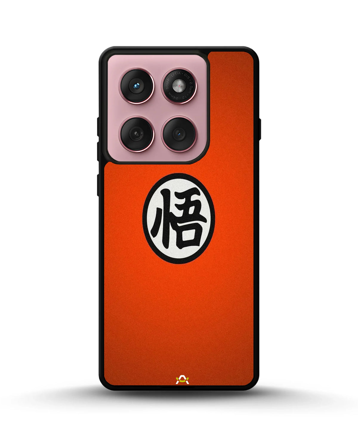 Anime Warrior Awakening Kanji Case - Glossy Orange Printed Cover for iPhone, Samsung, Pixel, OnePlus & Vivo