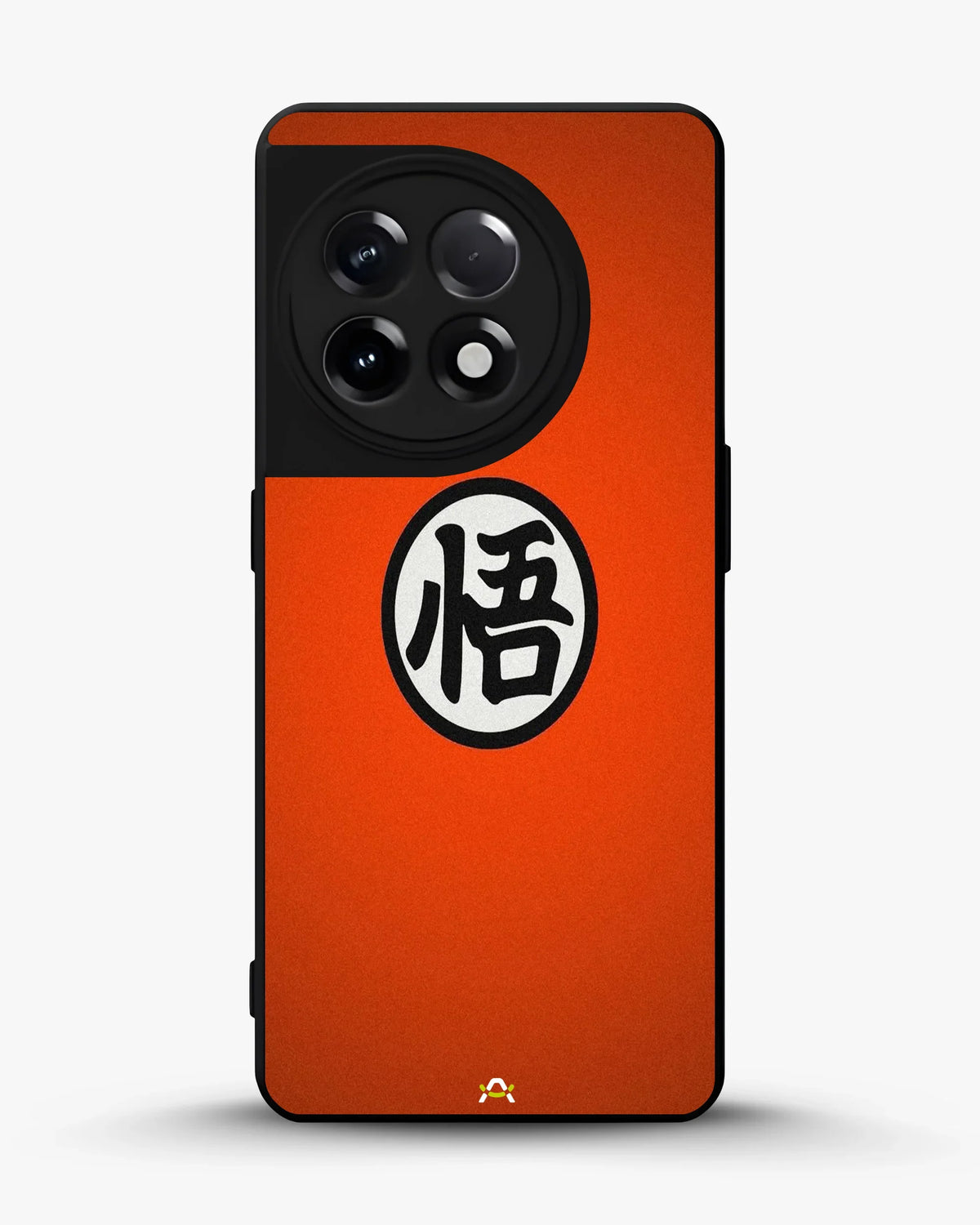 Anime Warrior Awakening Kanji Case - Glossy Orange Printed Cover for iPhone, Samsung, Pixel, OnePlus & Vivo