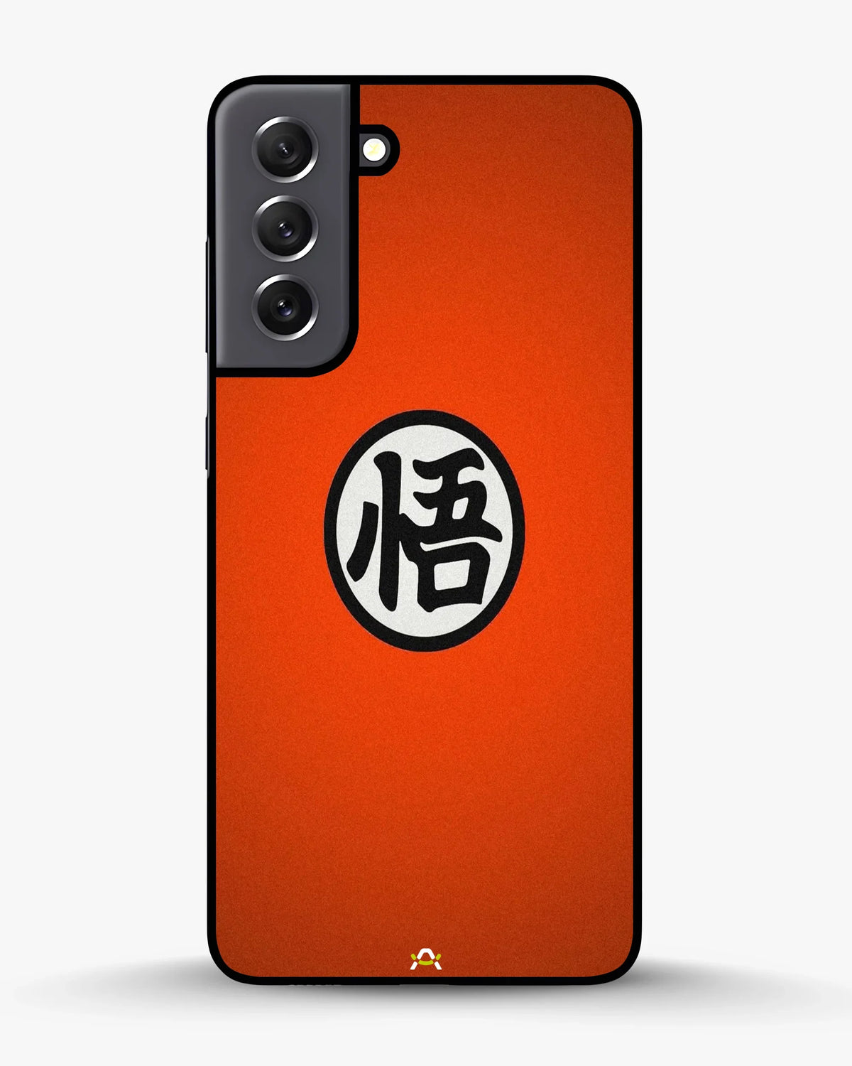 Anime Warrior Awakening Kanji Case - Glossy Orange Printed Cover for iPhone, Samsung, Pixel, OnePlus & Vivo