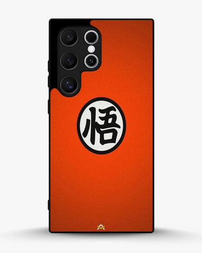 Anime Warrior Awakening Kanji Case - Glossy Orange Printed Cover for iPhone, Samsung, Pixel, OnePlus & Vivo
