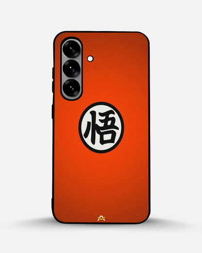 Anime Warrior Awakening Kanji Case - Glossy Orange Printed Cover for iPhone, Samsung, Pixel, OnePlus & Vivo