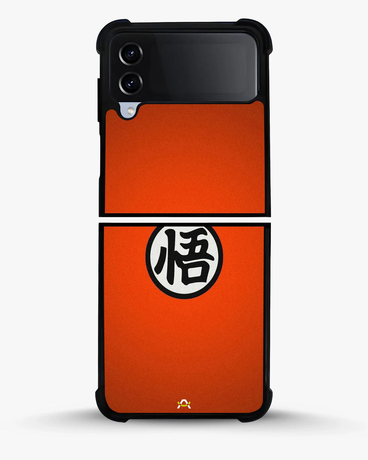 Anime Warrior Awakening Kanji Case - Glossy Orange Printed Cover for iPhone, Samsung, Pixel, OnePlus & Vivo