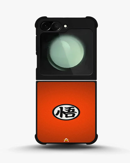 Anime Warrior Awakening Kanji Case - Glossy Orange Printed Cover for iPhone, Samsung, Pixel, OnePlus & Vivo