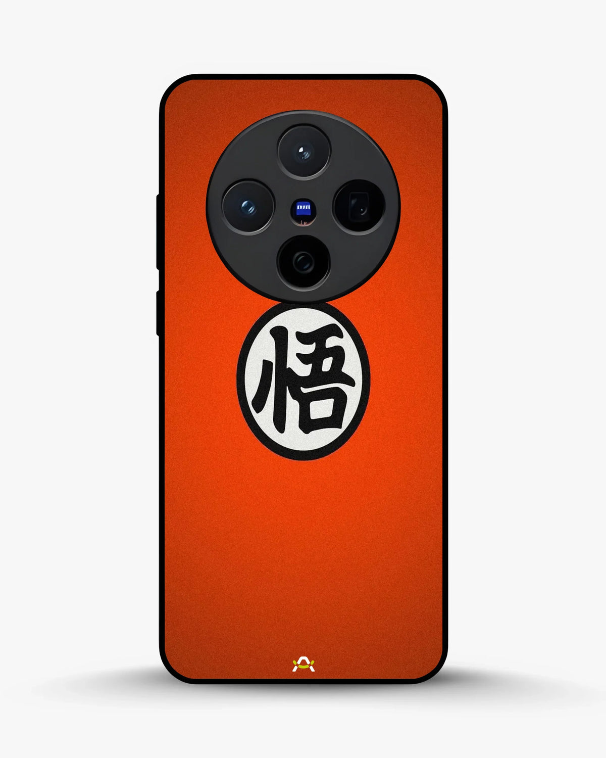 Anime Warrior Awakening Kanji Case - Glossy Orange Printed Cover for iPhone, Samsung, Pixel, OnePlus & Vivo
