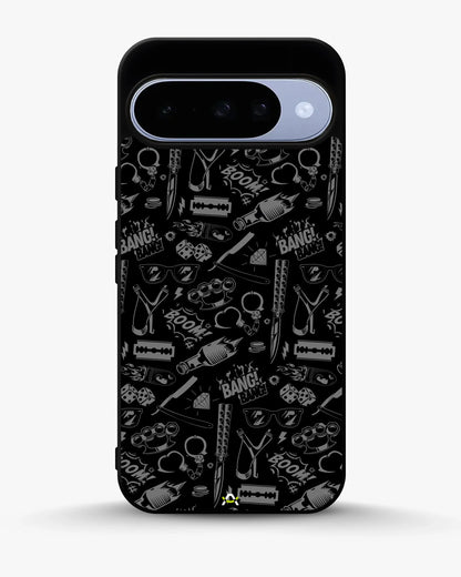 Black Street Art Phone Case - Graffiti & Typography Print for iPhone, Samsung, Pixel, OnePlus & Vivo