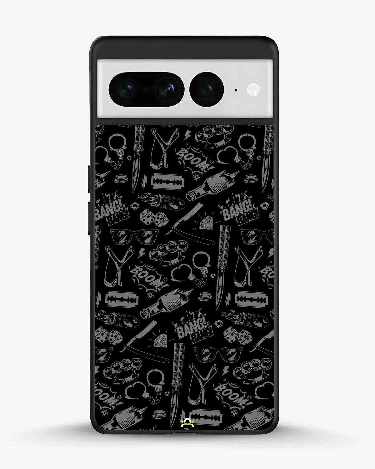 Black Street Art Phone Case - Graffiti & Typography Print for iPhone, Samsung, Pixel, OnePlus & Vivo