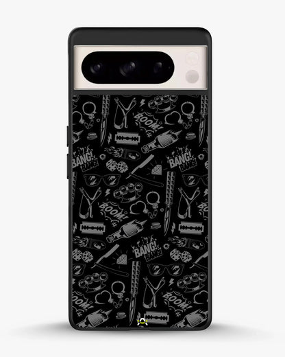 Black Street Art Phone Case - Graffiti & Typography Print for iPhone, Samsung, Pixel, OnePlus & Vivo