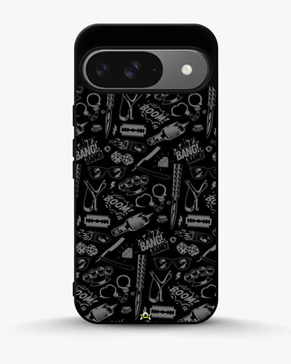 Black Street Art Phone Case - Graffiti & Typography Print for iPhone, Samsung, Pixel, OnePlus & Vivo