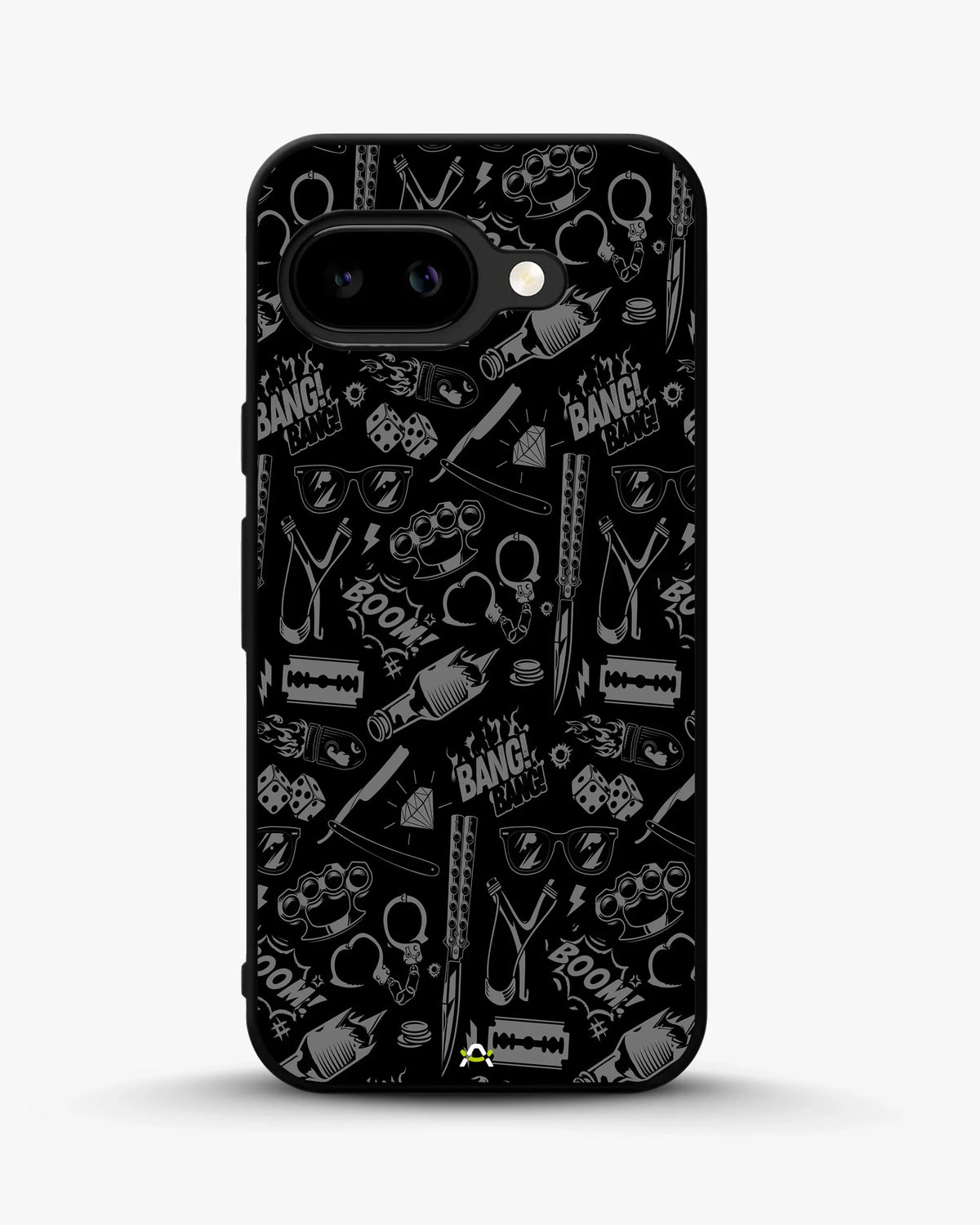 Black Street Art Phone Case - Graffiti & Typography Print for iPhone, Samsung, Pixel, OnePlus & Vivo