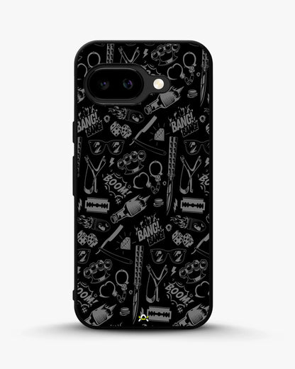 Black Street Art Phone Case - Graffiti & Typography Print for iPhone, Samsung, Pixel, OnePlus & Vivo
