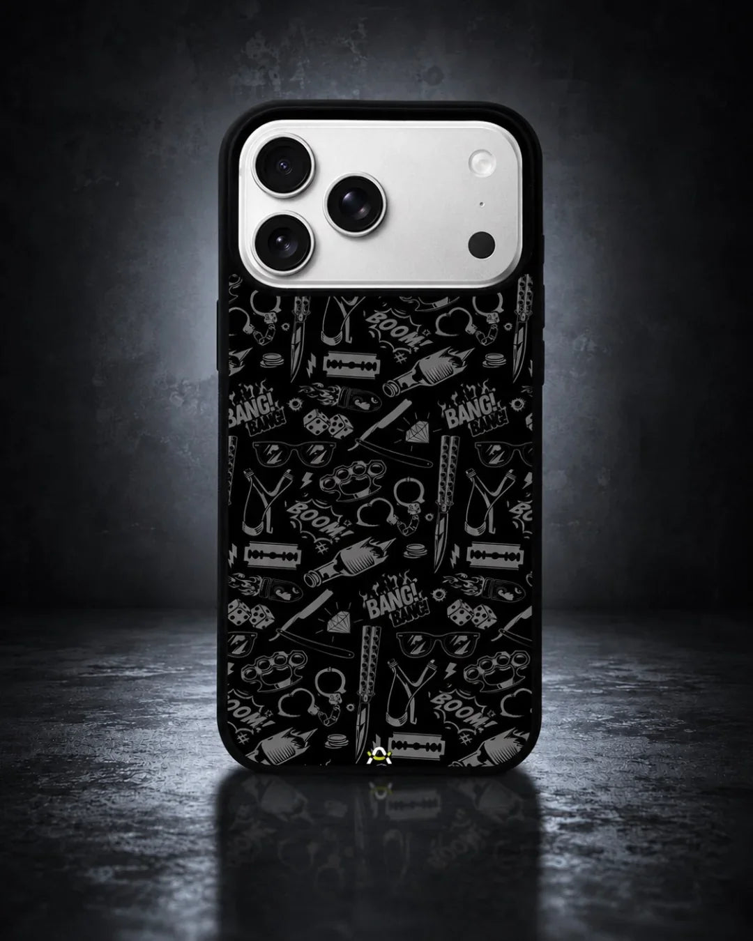 Black Street Art Phone Case - Graffiti & Typography Print for iPhone, Samsung, Pixel, OnePlus & Vivo