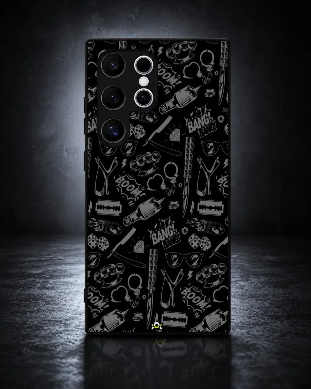 Black Street Art Phone Case - Graffiti & Typography Print for iPhone, Samsung, Pixel, OnePlus & Vivo