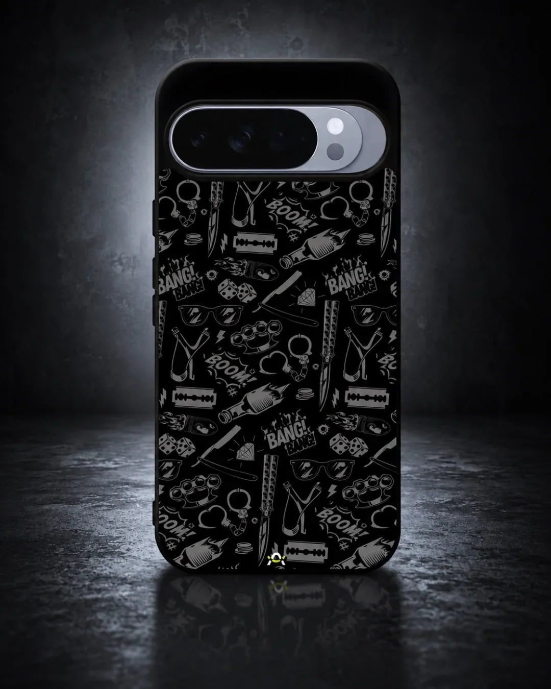 Black Street Art Phone Case - Graffiti & Typography Print for iPhone, Samsung, Pixel, OnePlus & Vivo